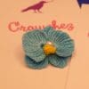 Crochet Miniature Orchid Brooch - Image 2