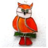 Owl Stained Glass Suncatcher Cute Bird Handmade Colour Choice - Image 4
