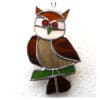 Owl Stained Glass Suncatcher Cute Bird Handmade Colour Choice - Image 3