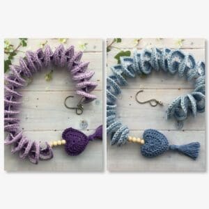 Crochet wind spinners