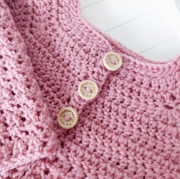 Handmade Crochet Baby Cardigan For Newborns Up To Toddlers - Image 7