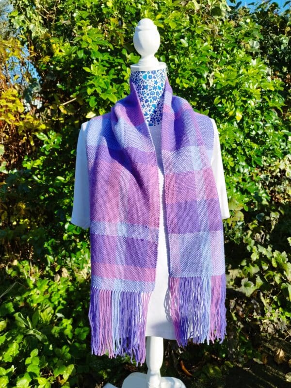 Winter Berries Woven Scarf - soft, lightweight, warm. - Image 6