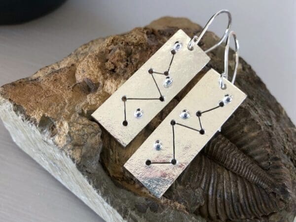 Constellation Earrings in Sterling Silver - Image 3