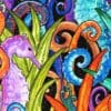 Secluded Seahorses Greetings Card - Blank Inside. - Image 2