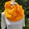 Gold Yellow, Chunky Cowl Scarf - Soft, Warm and Cosy!