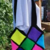 Colourful Crochet Bag - Stained Glass Style. - Image 2