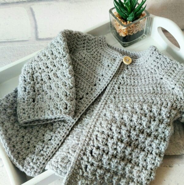 Crochet Baby Cardigan For Babies And Toddlers, Soft New Baby Gift