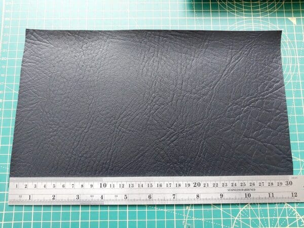 Black Faux Leather material for crafting projects - Image 4