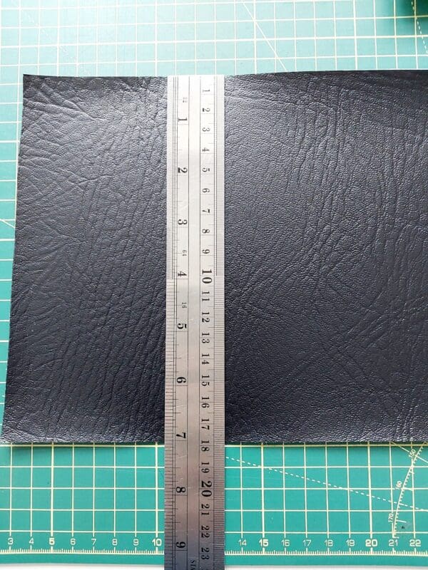 Black Faux Leather material for crafting projects - Image 5