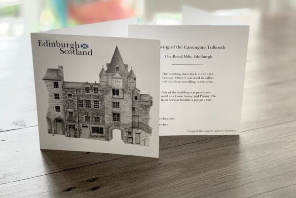 Tolbooth, The Royal Mile, Edinburgh - Folded Card