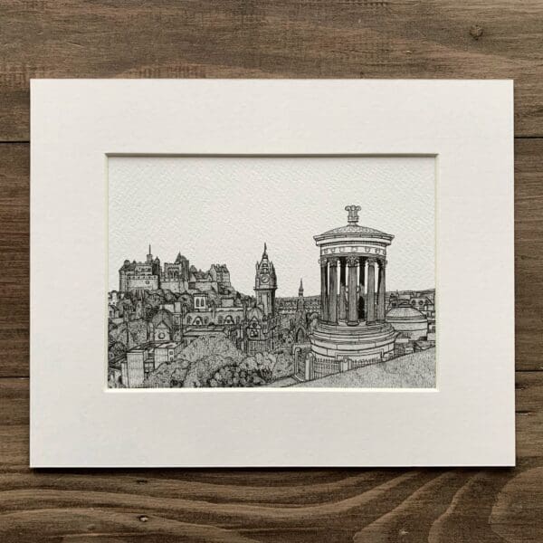 Edinburgh from Calton Hill, Edinburgh City, Edinburgh Print, Edinburgh Art, Edinburgh Castle, Scotland Art, Wall Decor, Art Gift