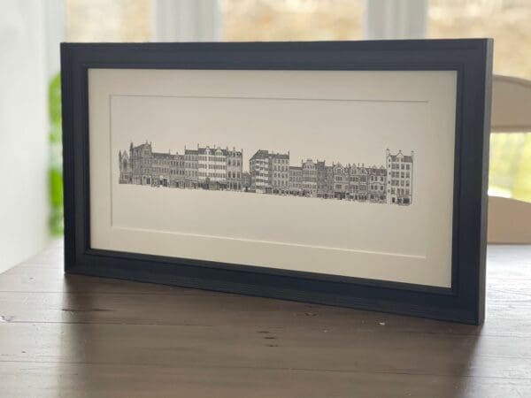 Grassmarket, Edinburgh Art, Edinburgh Skyline Print, Scotland, Drawing