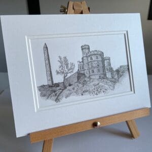 Governor's House - Original Sketch, Edinburgh Royal Mile, Drawing, Scotland, Artwork