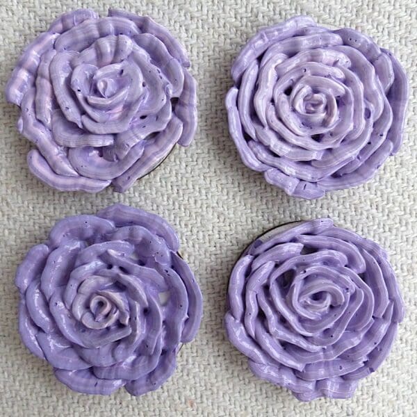 Purple rose magnet - Image 3