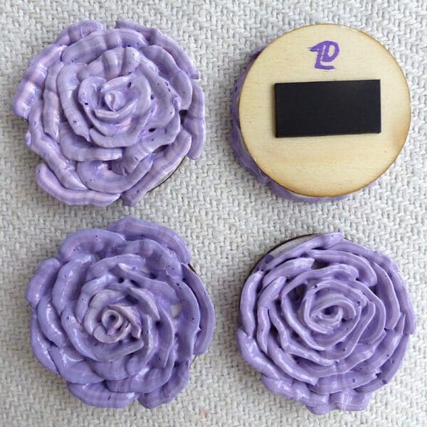 Purple rose magnet - Image 4