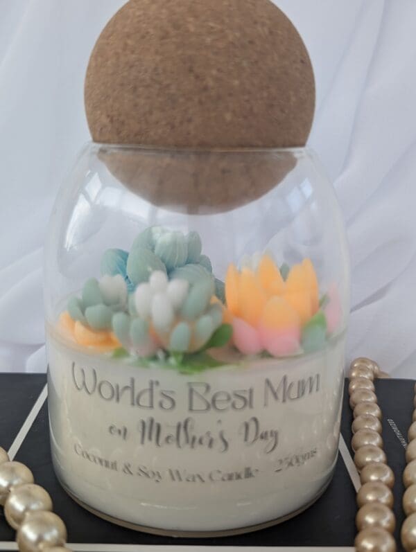 Mother's Day Succulent Candle | Mother's Day Gift | Gift for Mum - Image 2