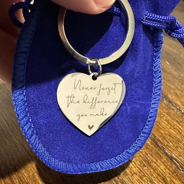 Teacher gift, teacher thank you, friend keyring,  difference you make, positivity, motivational, bestie, gift for her, best friend, for mum