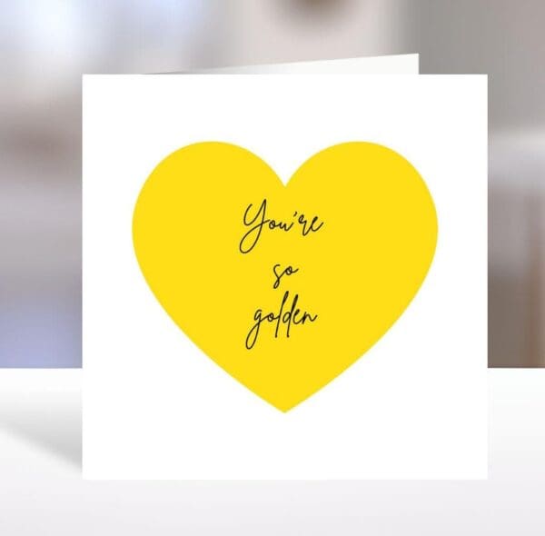 You're So Golden Card | Harry Styles inspired Birthday | Harry styles Anniversary Card | harry styles Valentines Day Card| Congratulations