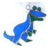 Dinosaur Trex Stained Glass Suncatcher Handmade Colour Choice - Image 2
