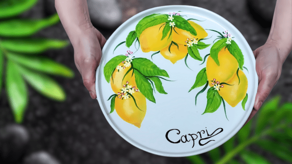 Hand-Painted Italian Ceramic Plate