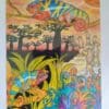 Keeping Watch - Colourful Chameleons greetings card - blank inside. - Image 2