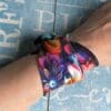 Tattoo or scar wrist fabric cover up bracelet in a tropical vibe - Image 2