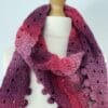 Variegated Pink Triangular Scarf - Image 2