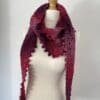 Variegated Pink Triangular Scarf - Image 3