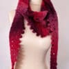 Variegated Pink Triangular Scarf