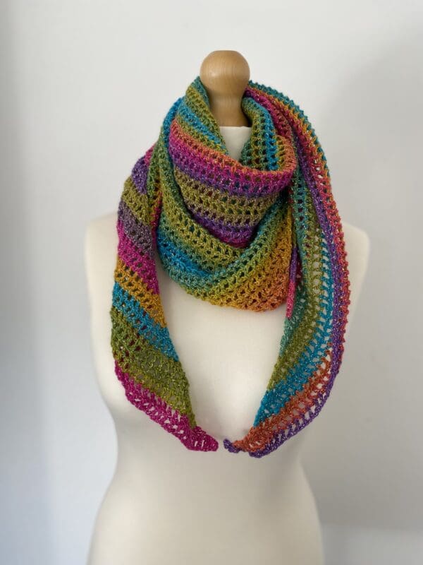 Glittery Multicoloured Scarf - Image 2