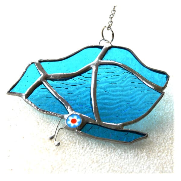 Butterfly Suncatcher Closed Wing Stained Glass Choice of Colour - Image 2