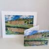 High quality print of textile art collage of Chatsworth House - Image 6