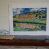 High quality print of textile art collage of Chatsworth House - Image 3