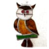 Owl Stained Glass Suncatcher Cute Bird Handmade Colour Choice - Image 2