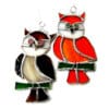 Owl Stained Glass Suncatcher Cute Bird Handmade Colour Choice - Image 4