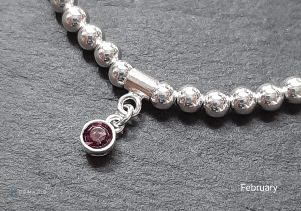 Sterling silver and Swarovski crystal birthstone bracelets - Image 2