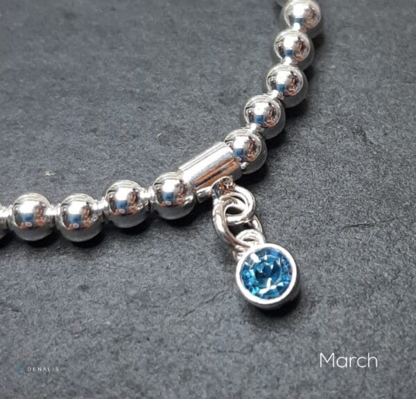 Sterling silver and Swarovski crystal birthstone bracelets - Image 3