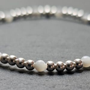 Piera sterling silver bracelet - Mother of Pearl
