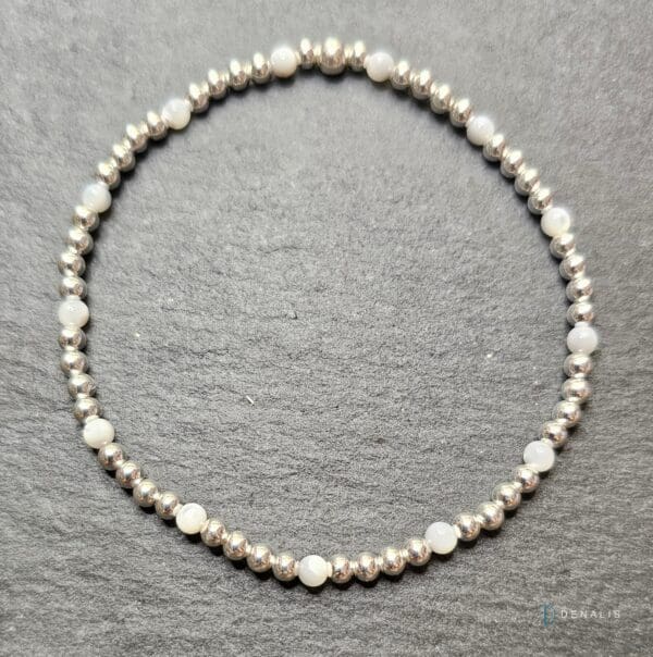 Piera sterling silver bracelet - Mother of Pearl - Image 3