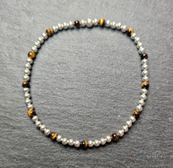 Piera sterling silver bracelet - Tiger's Eye - Image 2