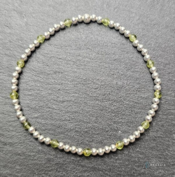 Piera sterling silver bracelet - Peridot - Image 3