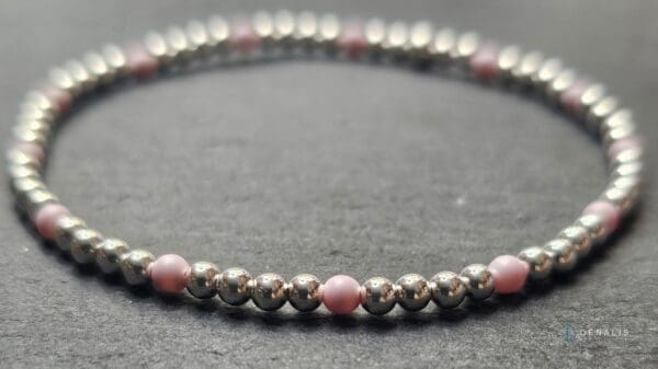 Piera sterling silver bracelet - Pastel Pink Swarovski