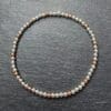 A 3mm beaded sterling silver and rose gold filled bead bracelet