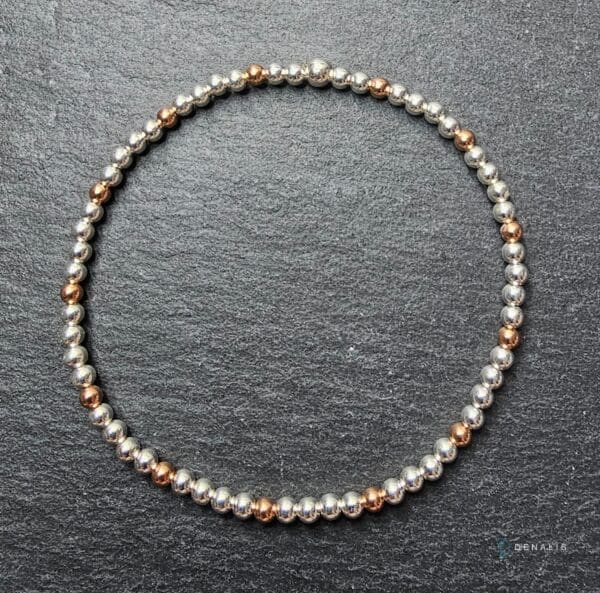 Piera sterling silver bracelet - Rose Gold filled - Image 5