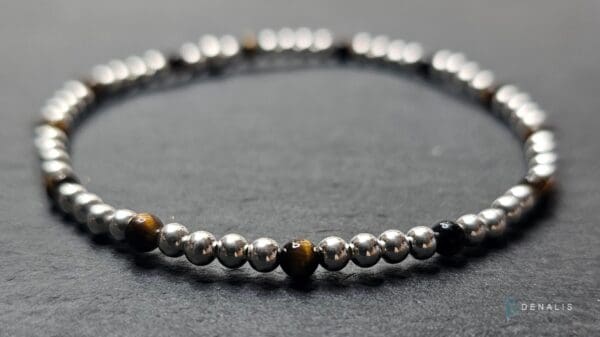 Piera sterling silver bracelet - Tiger's Eye