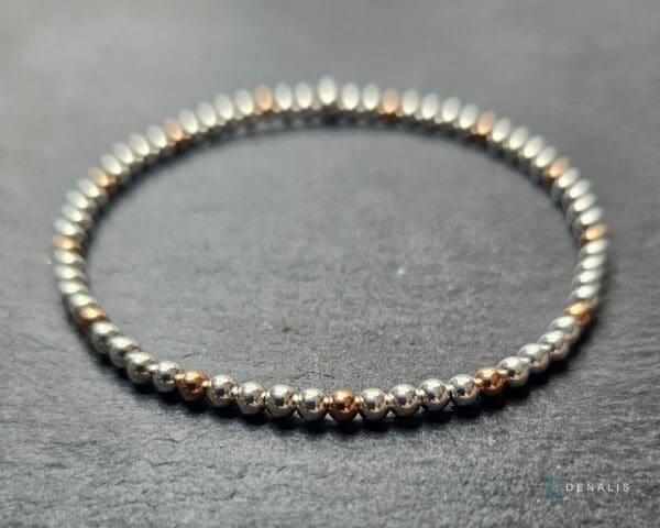 Piera sterling silver bracelet - Rose Gold filled - Image 4