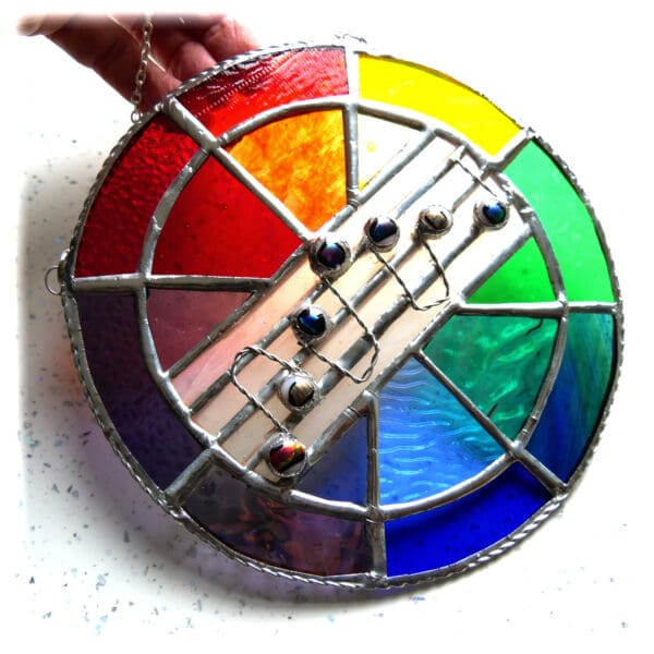 Sing a Rainbow Musical Stained Glass Notes - Image 2