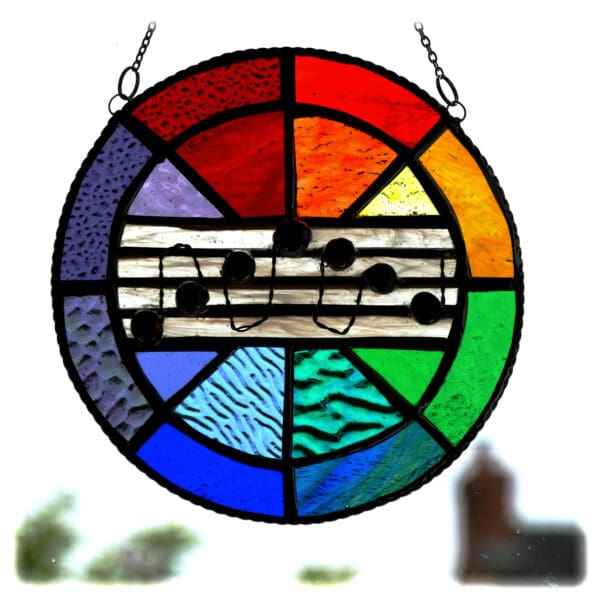 Sing a Rainbow Musical Stained Glass Notes - Image 4