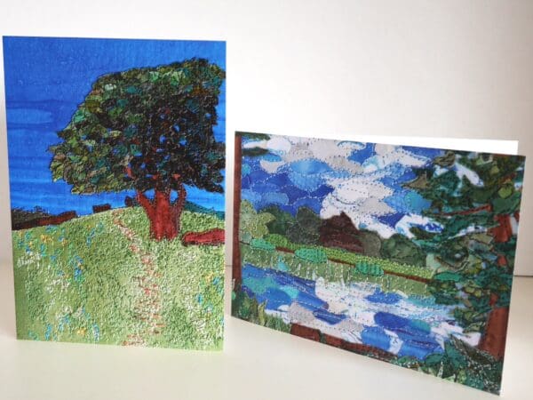Mill Pond in summer greetings card - Image 4