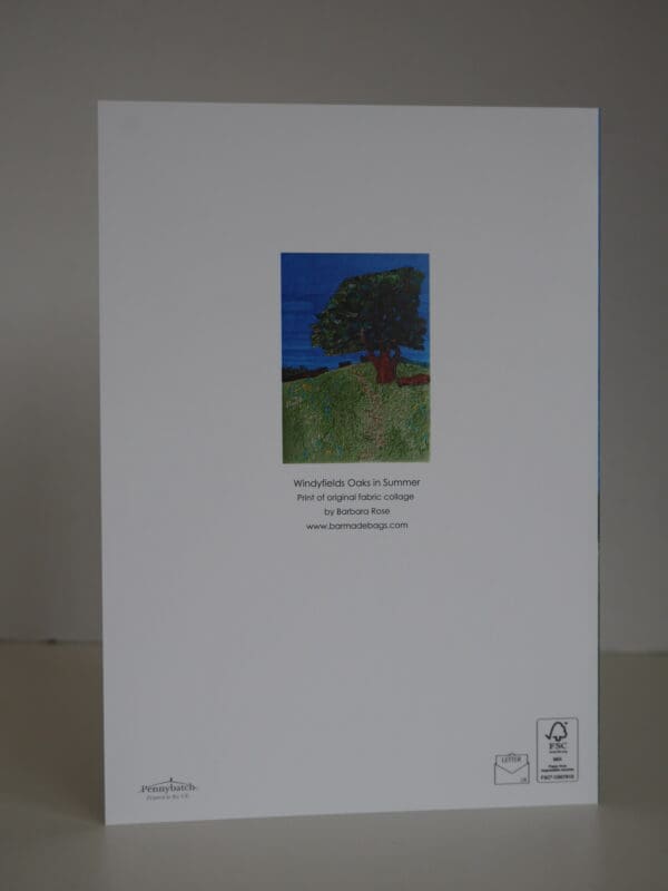 Oak tree in summer greetings card - Image 4